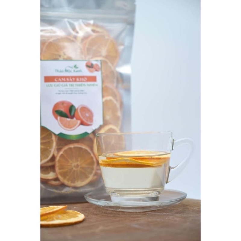 Trà cam vàng khô thái lát uống đẹp da túi 500g hàng khô cao cấp