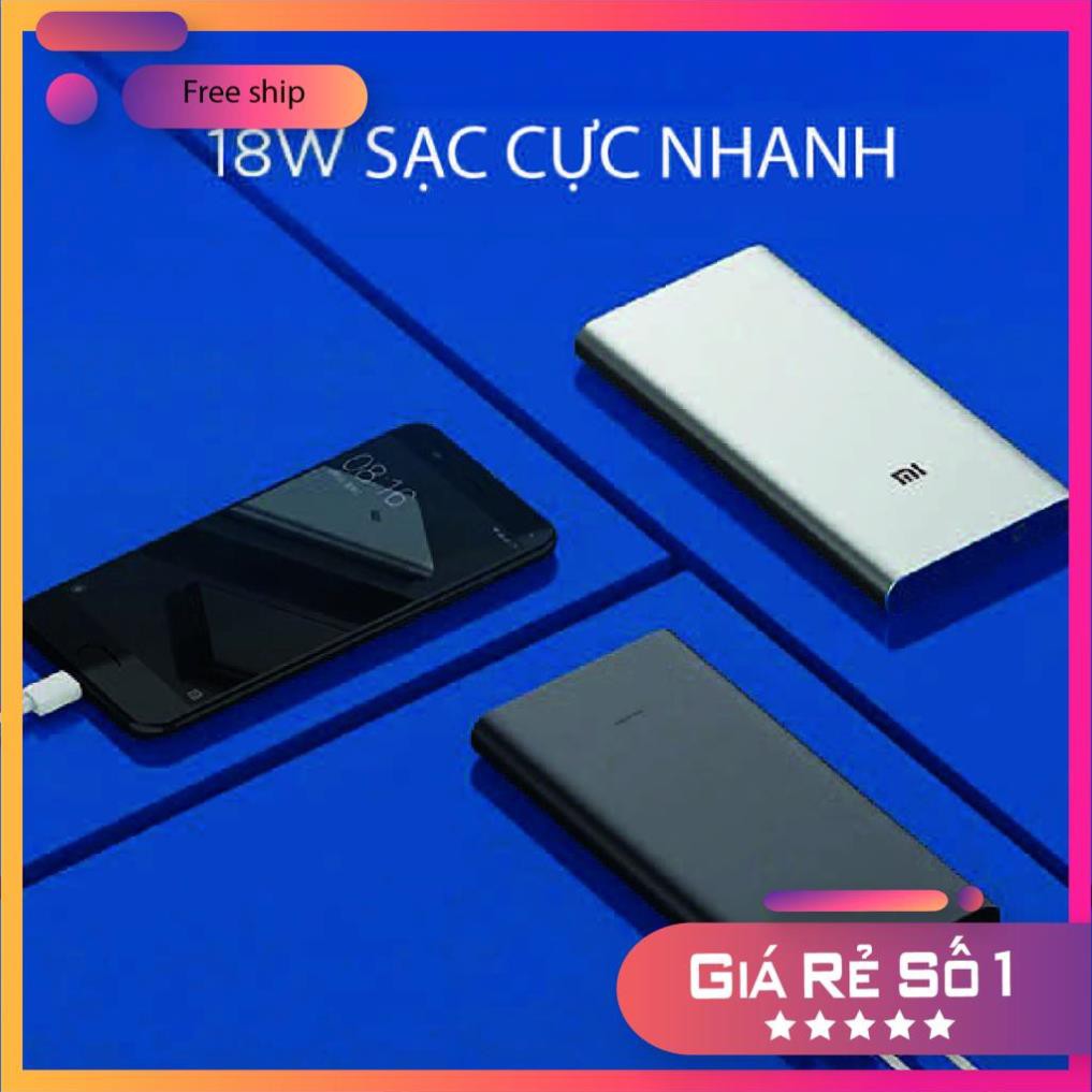 Sạc Dự Phòng ⚡ FREESHIP⚡ Pin Sạc Dự Phòng Xiaomi Gen 3 -10000 Mah - Bảo Hành 12 Tháng ⚡ Châts Case Store