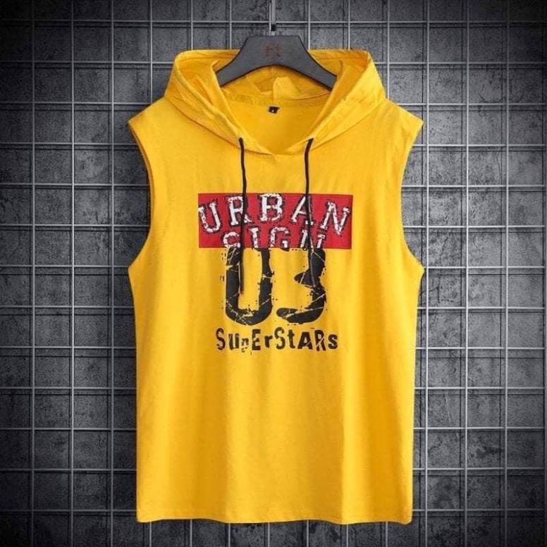 Áo tank top có mũ, thun thể thao sát nách, pull cotton, ba lỗ nam siêu đẹp *