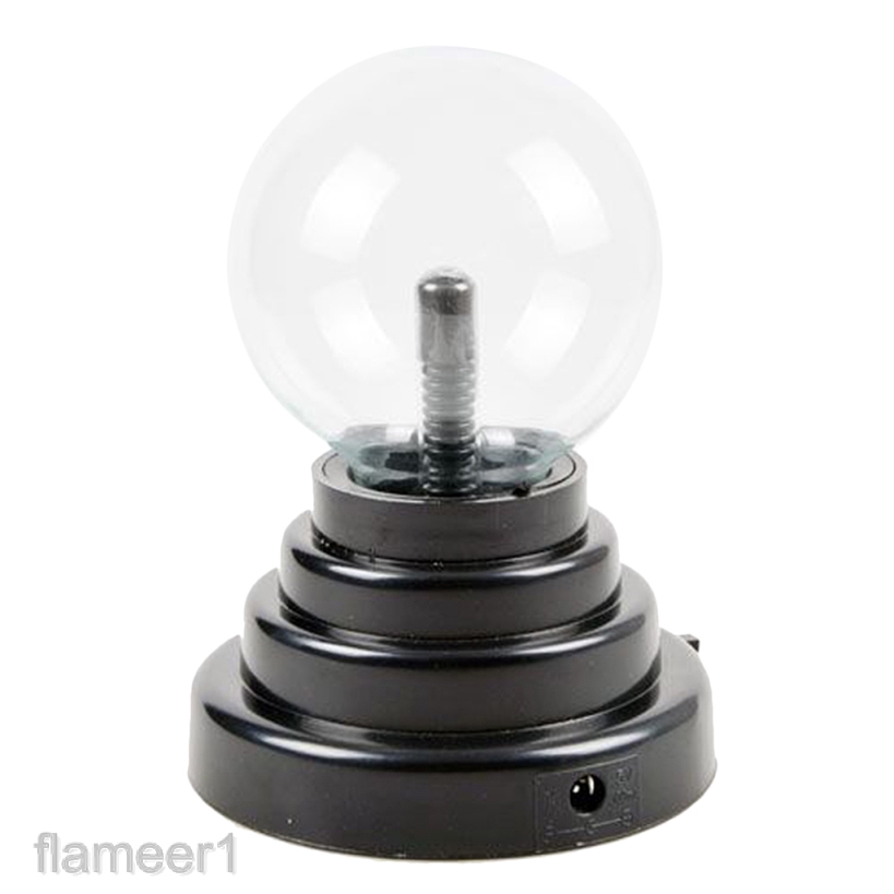 [Flameameer1] Đèn Plasma Đế Đen Bóng Plasma Ma Thuật Cổng USB Cho Bữa Tiệc
