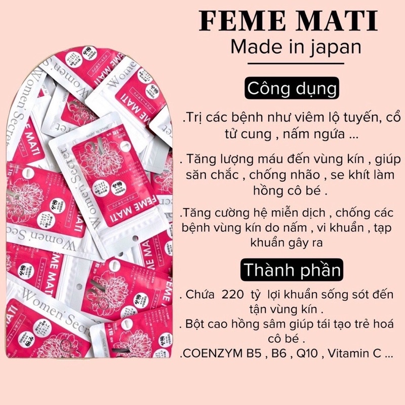 Men phụ khoa FEME MATI Nhật Bản