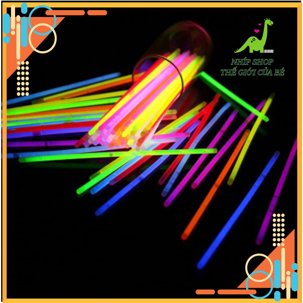 Que phát sáng  nhiều màu - Vòng tay dạ quang lightstick có đầu nối