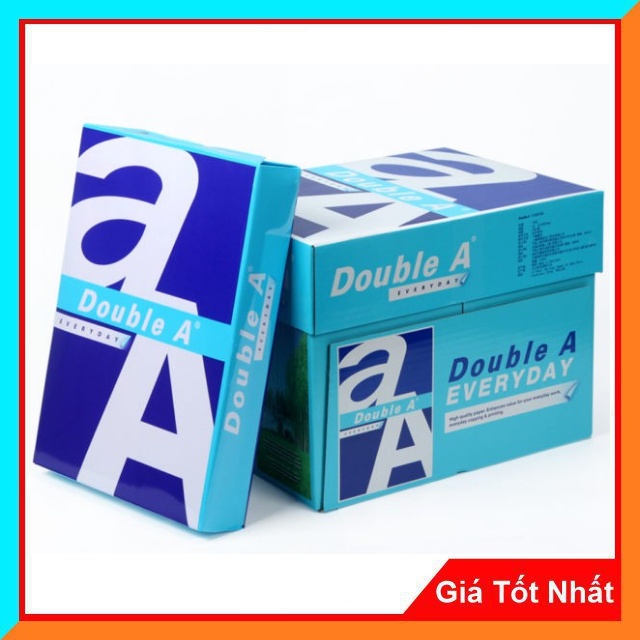 Giấy In Photo Double A Khổ A4 - ĐL 70/90, 500 tờ /gram. Giấy Mịn Êm, Thích Hợp Với Mọi Máy In