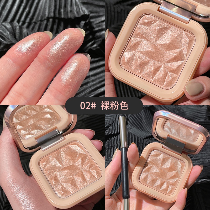Bảng Phấn Bắt Sáng 4 Màu Lấp Lánh Dạng Nén