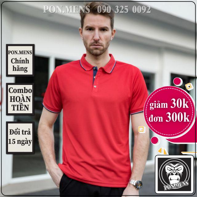 [xả kho] áo phông áo thun cổ bẻ, tay ngắn NEWEST 5 màu xanh nước biển, vàng, đen, tím, đỏ cho nam khô thoáng mặc hè