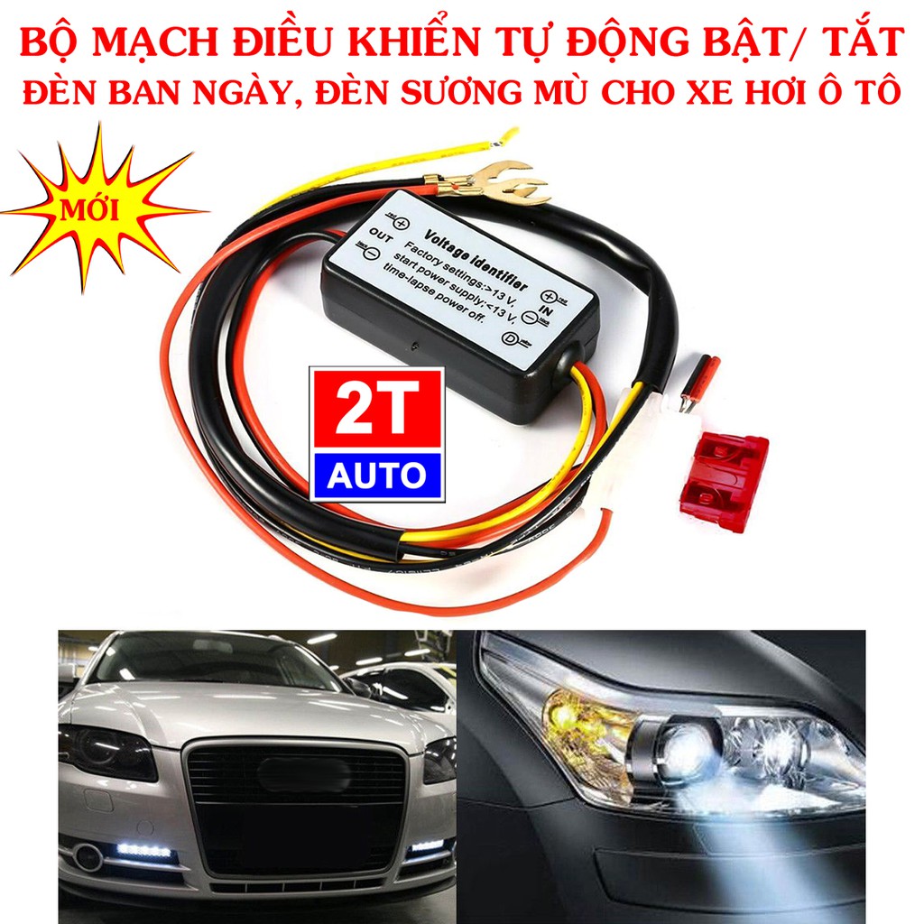 BỘ MẠCH ĐIỀU KHIỂN TỰ ĐỘNG BẬT- TẮT ĐÈN BAN NGÀY, ĐÈN SƯƠNG MÙ CHO XE HƠI:   SKU:344