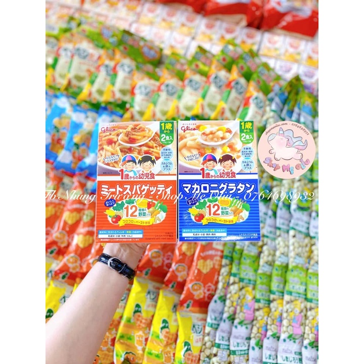 Cháo / Súp /Mì ống Glico Nhật Bản cho bé từ 12 tháng tuổi
