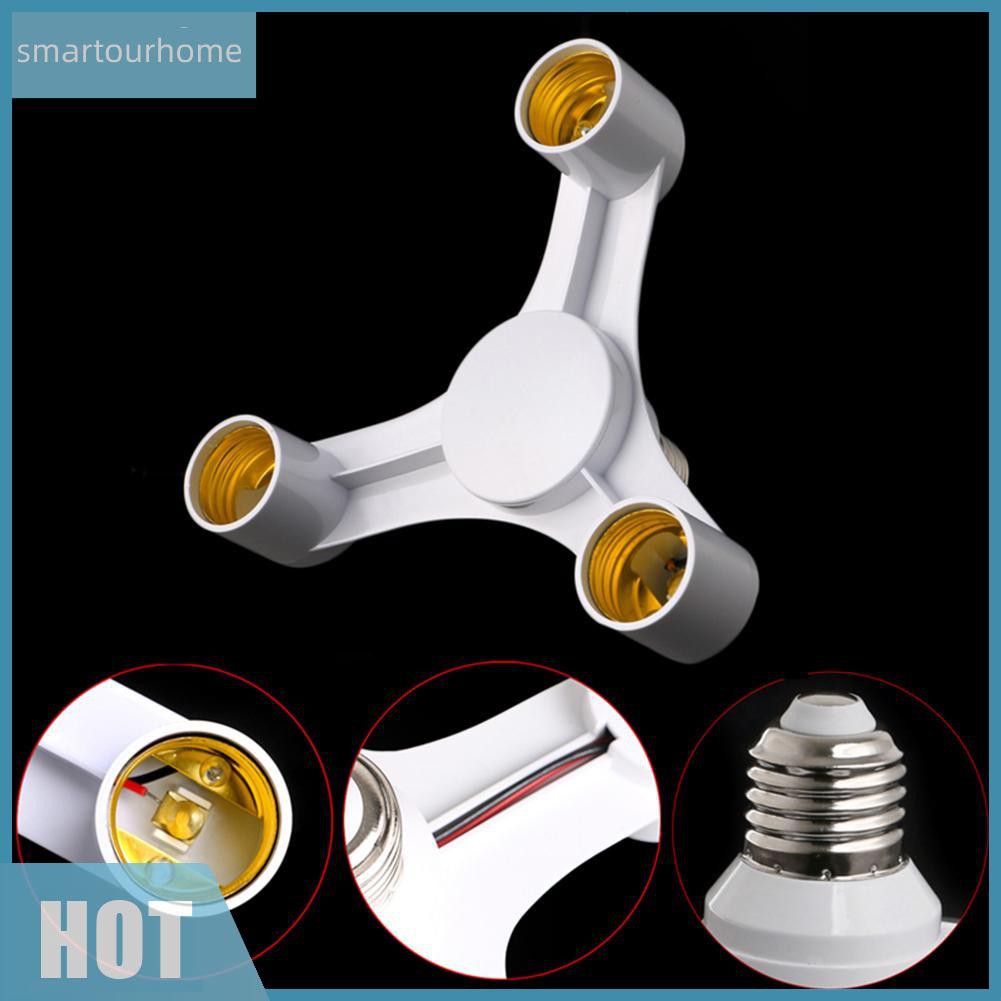 Đui Đèn Chia Cổng 3 Trong 1 E27 Sang 3e27