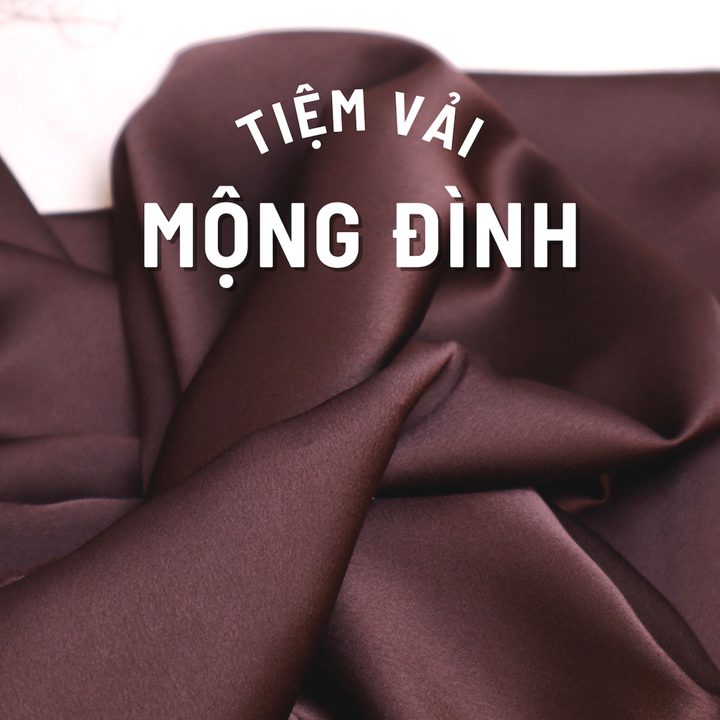 Vải Satin Màu Đỏ, Kem, Be, Nâu