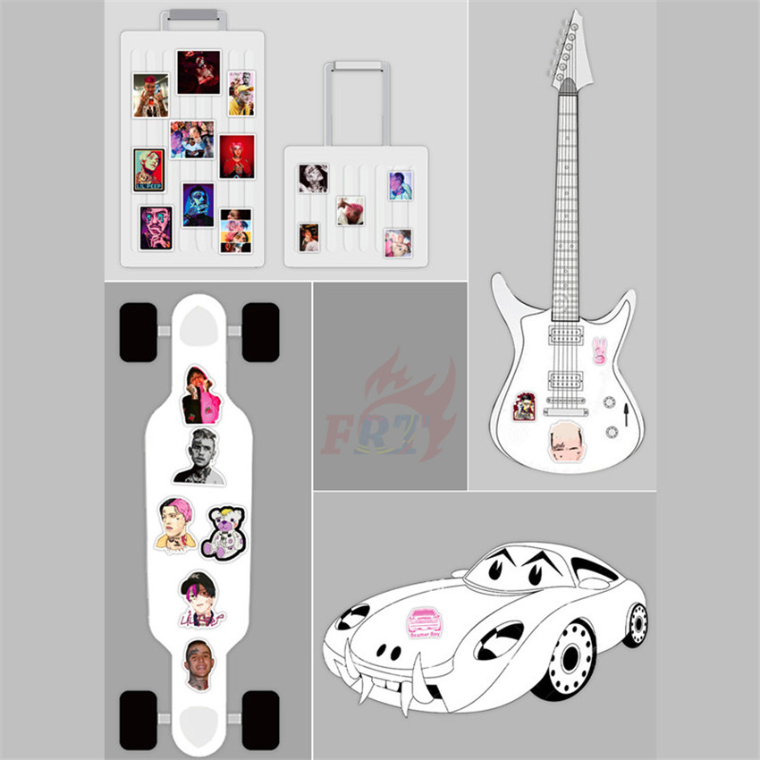 ❉ Lil Peep Series 04 - Rap Singer HipHop Rapper Stickers ❉ 50Pcs/Set DIY Fashion Luggage Laptop Skateboard Decals Doodle Stickers