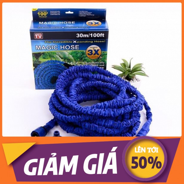 🔏Hàng Loại 1🔏 Vòi Rửa Xe, Tưới Cây, Vòi Xịt Rửa Thông Minh Giãn Nở Magic Hose Giãn Nở 15/30M