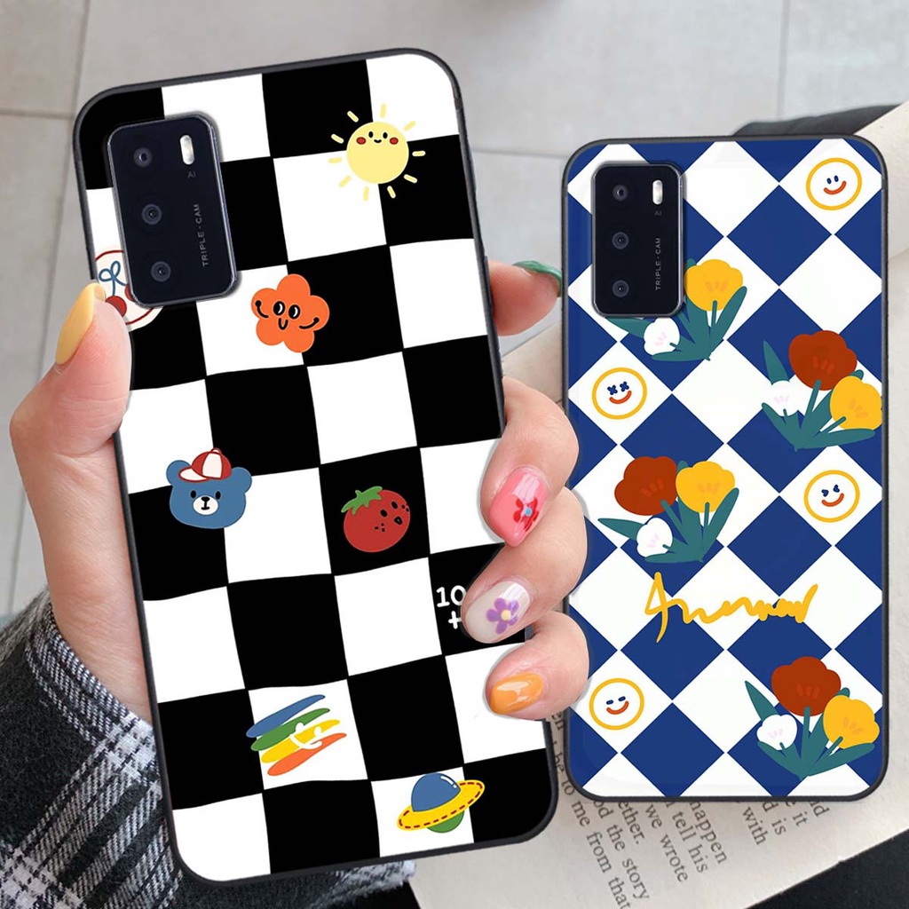 Ốp Oppo A16 họa tiết hoa, gấu thời trang, ốp dẻo bền đẹp