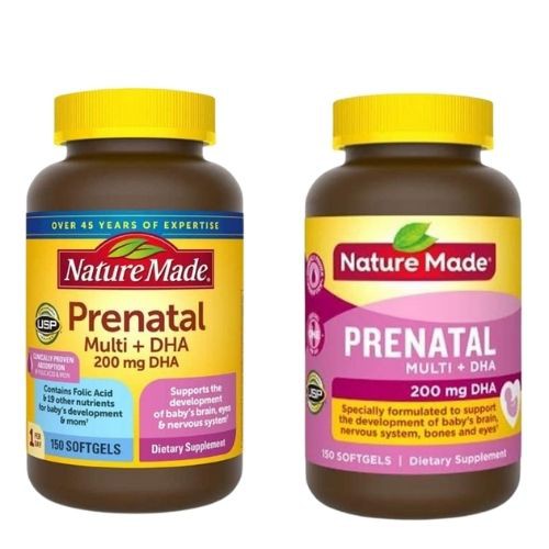 Vitamin tổng hợp bầu Nature Made Prenatal Multi + DHA, Mỹ (150v) cho mẹ bầu và sau sinh - trend girls online