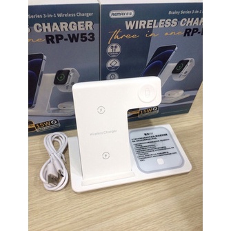 DOCK SẠC KHÔNG DÂY 3 TRONG 1 REMAX RP-W53
