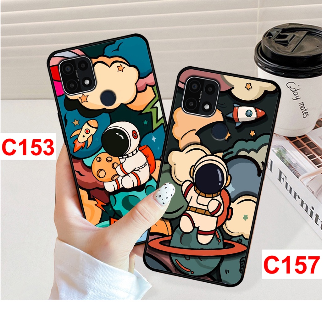 Ốp lưng Oppo A15 - A15s in hình hoạt phi hành gia, vũ trụ ngân hà.