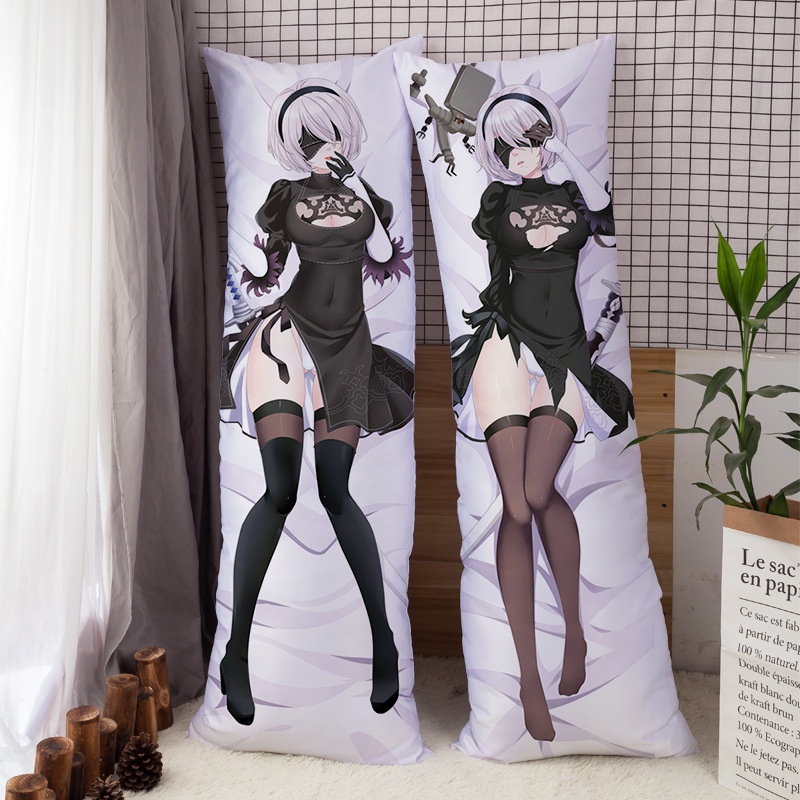 Vỏ Gối Ôm Toàn Thân In Hình Anime PSP Nhật Bản Automata YoRHa No.2 Type B Dakimakura