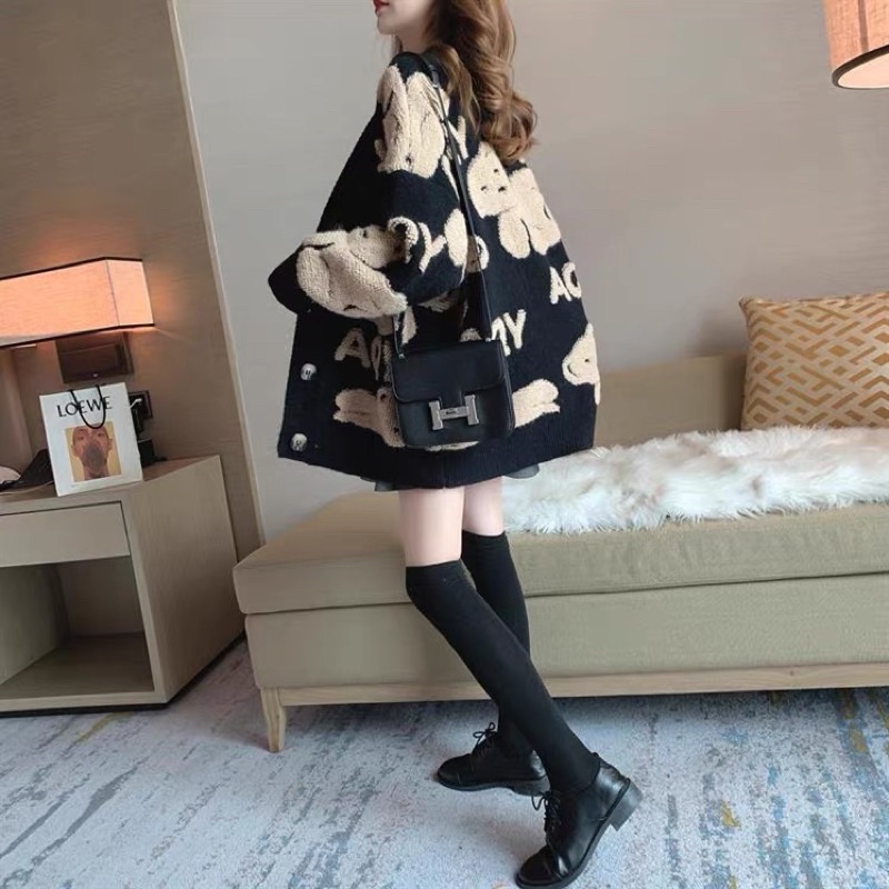 Áo cardigan gấu loại 4 cúc (có ảnh thật)