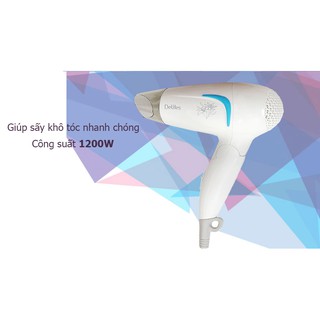 Máy sấy tóc Delites (Việt Nam) MST02 1200W có sấy mát (Mới 100% - Bảo hành 12 tháng)
