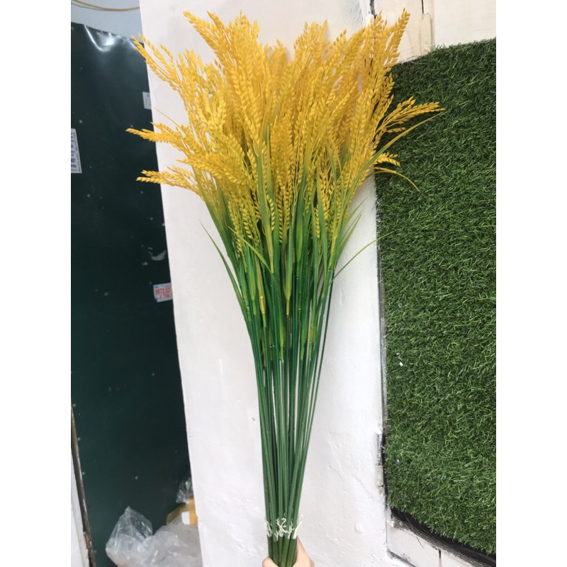 Cành lúa vàng trĩu bông size lớn-bông lúa giả decor