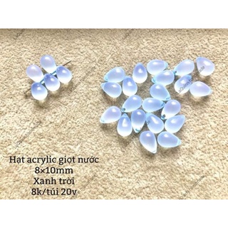 Hạt acrylic giọt nước làm trang sức, trâm cổ trang - nguyên liệu handmade