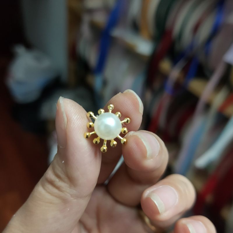 10 charm hoa đính hạt làm phụ kiện handmade