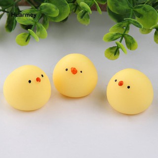 ★Hu Creative Funny Chicken Squeeze Pressure Relieve Mini Chick Decompression Toy