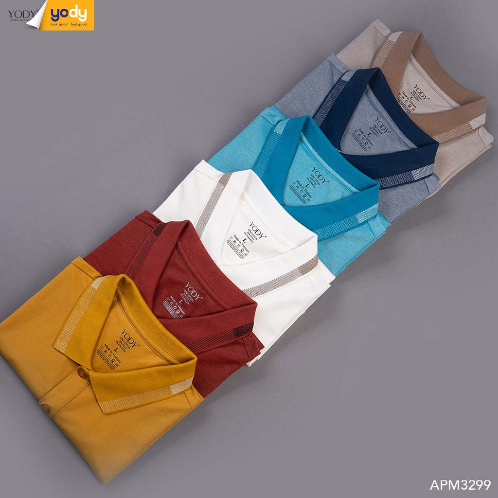 Áo polo YODY nam cổ bẻ, trắng trơn,vải cotton cá sấu, áo phông cô bẻ cao cấp APM3299 | BigBuy360 - bigbuy360.vn