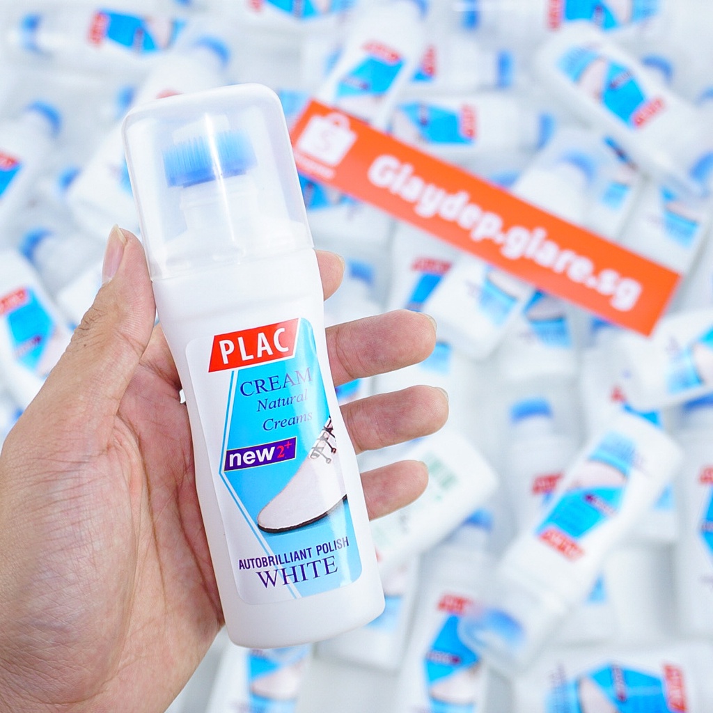 Chai tẩy trắng giày, vệ sinh giày dép túi xách PLAC - đầu bàn chải tiện dụng siêu sạch