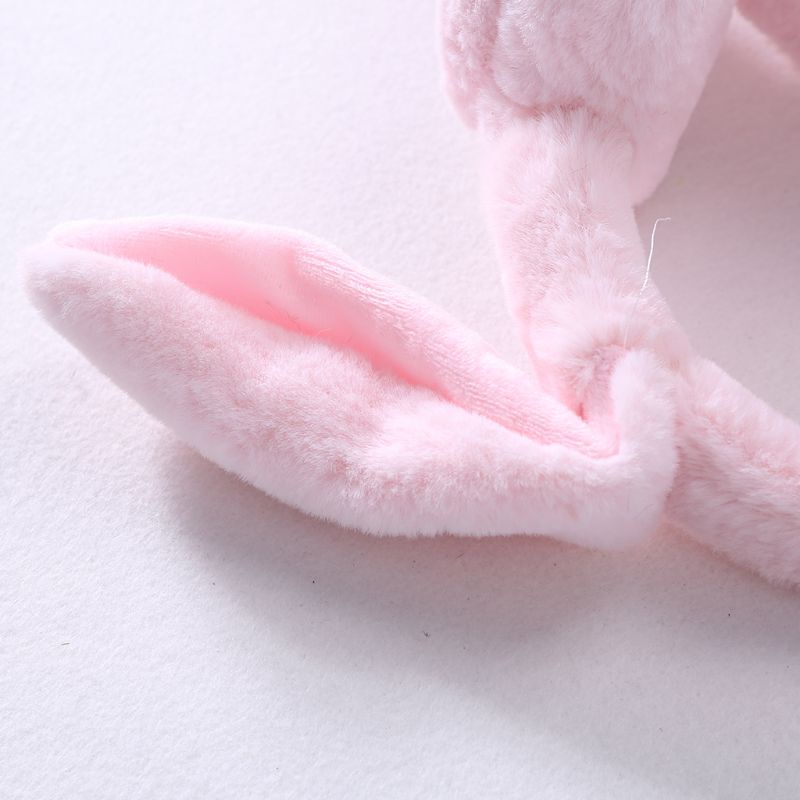 Băng Đô Tai Thỏ Bằng Vải Lông Dày Dặn Ấm Áp Dễ Thương Dành Cho Người Lớn Và Trẻ Em