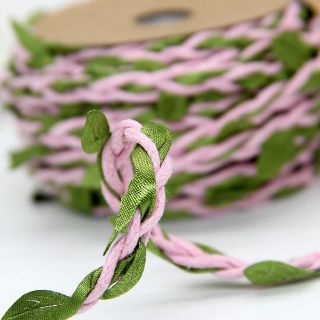 Dây thừng lá xanh handmade cuộn 5m