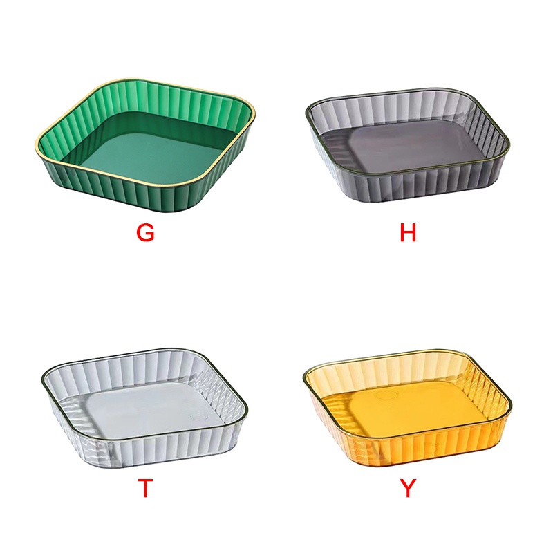 Đĩa Xoay Đựng Trái Cây Khô / Bánh Kẹo Trong Suốt Deluxe