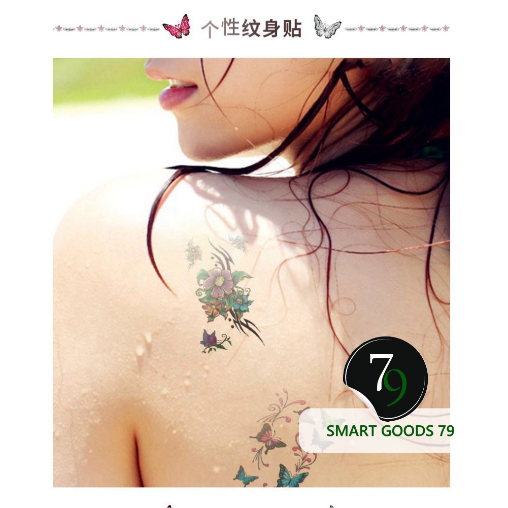 [Freeship hàng cao cấp] Bô Hình xăm mini nhỏ đẹp dán chân tay lưng tạm thời cho nam nữ xinh cute tattoo nghệ thuật