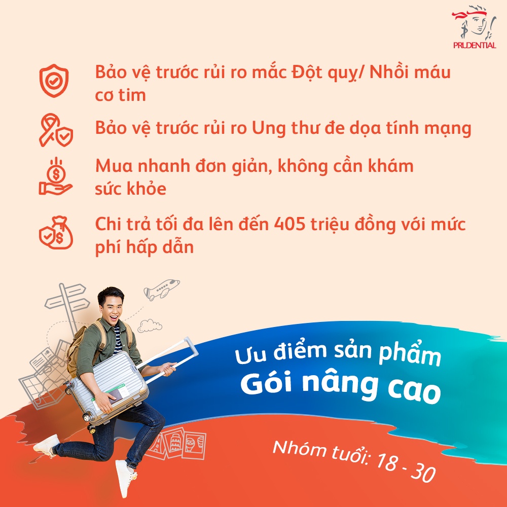 Toàn quốc  Prudential - Bảo hiểm PRU-Vui Sống - gói Nâng cao