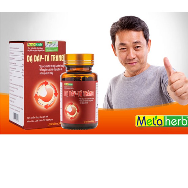 Dạ dày -  tá tràng Metaherb - Hỗ trợ làm giảm các triệu chứng đau do viêm dạ dày tá tràng