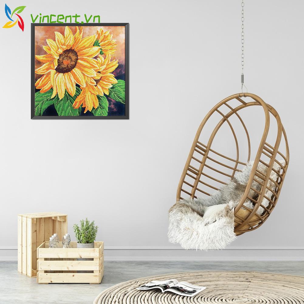 Toàn Bộ Tranh Thêu Chữ Thập DIY 11CT Hình Hoa Hướng Dương