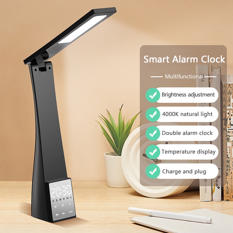 Đèn Led Để Bàn 4 Cấp Độ Kết Nối Bluetooth Hỗ Trợ Thẻ Nhớ TF Có Thể Sạc Lại Cổng Sạc USB