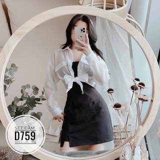 SET ĐẦM ÁO SƠMI [ BIGSIZE 60-90KG ]