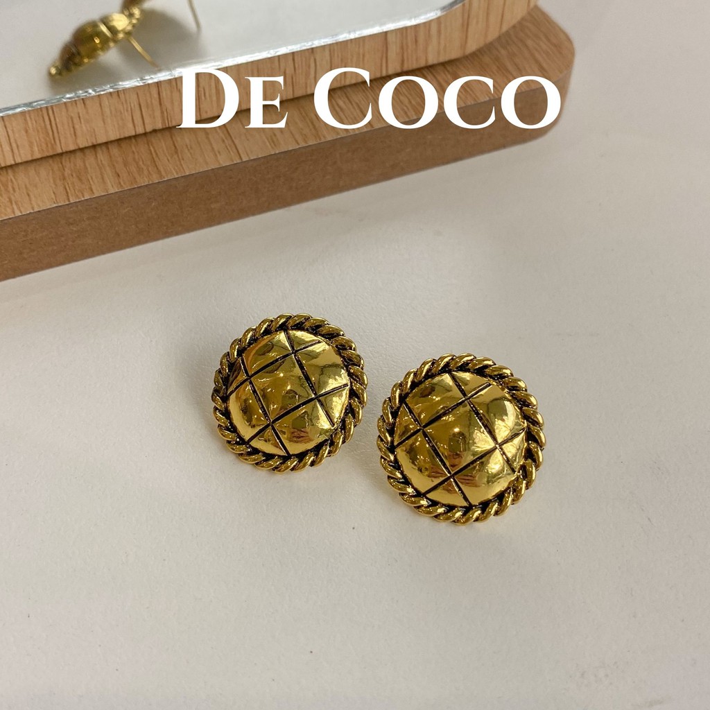Bông tai hợp kim vintage Sunshine decoco.accessories