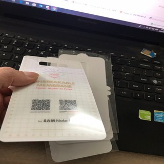 Miếng dán PPF Full mặt sau cho Note 9 ánh 7 màu