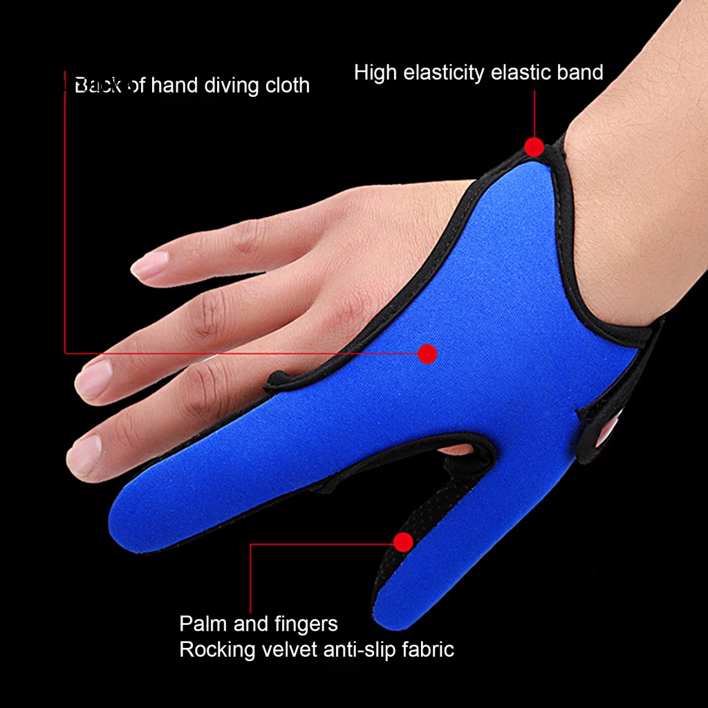 Găng Tay Câu Cá Caronvg Hai Ngón Độ Co Giãn Cao Thoải Mái