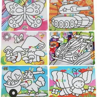 10 tranh cát khổ A4