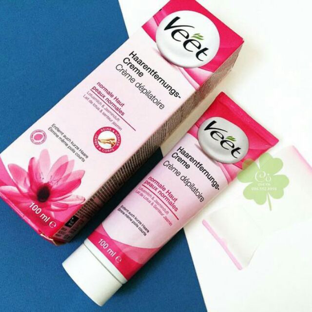 Kem Tẩy Lông Veet Pháp 100ml #Hồng (cho da thường)