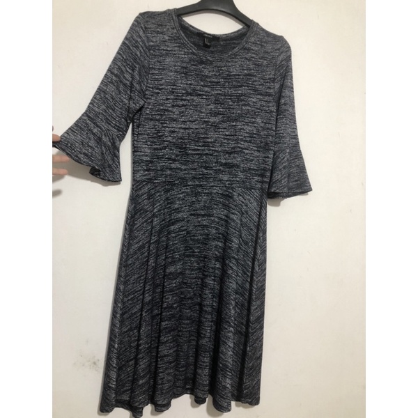 Đầm dáng xòe thun dệt kim f.21 vnxk, váy đầm xuất dư dáng xòe