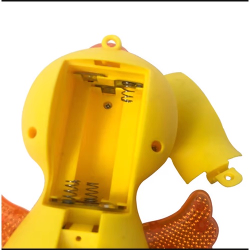 Đồ Chơi Chú Vịt Biết Đi Có Đèn Và Nhạc lắc lư có dây dắt kèm theo Cho Bé tăng khả năng vận động