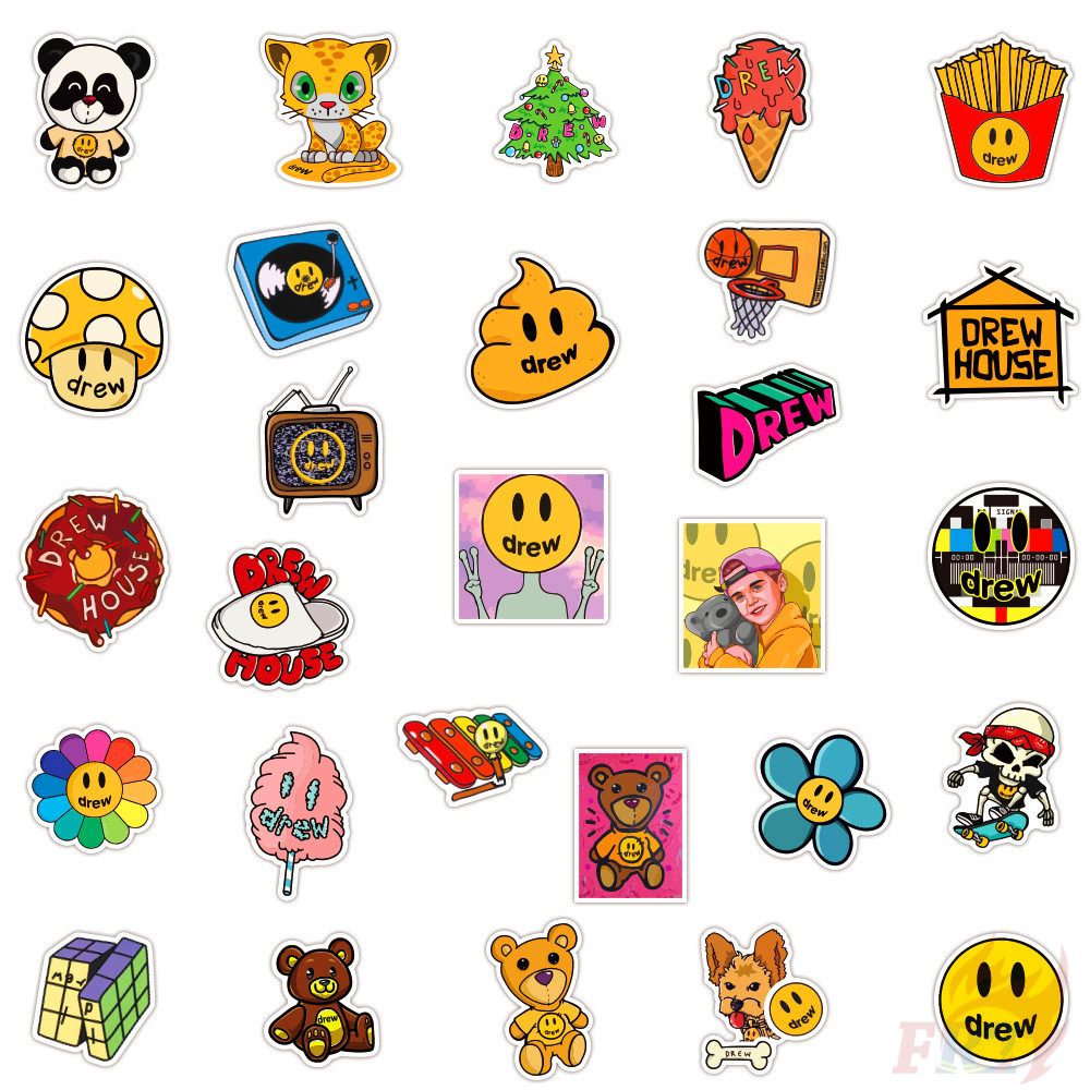 Bộ 100 Sticker Phong Cách Justin Bieber Chống Thấm Nước