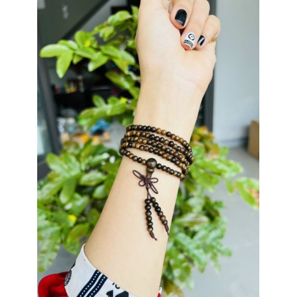 Chuỗi tràng hạt trầm hương sánh chìm 4mm siêu đáng yêu - giá buôn