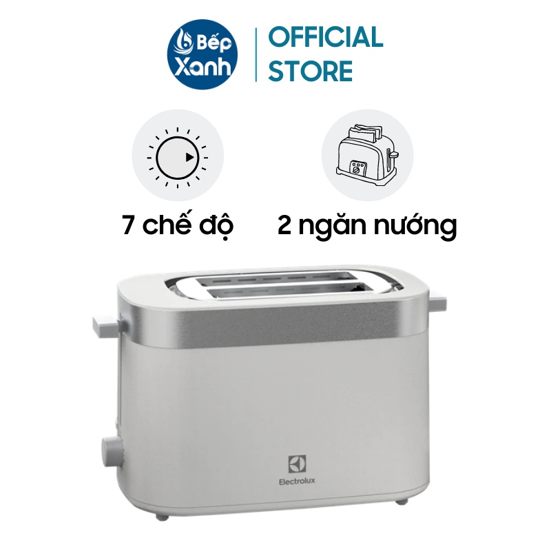 Máy Nướng Bánh Mì Electrolux E2TS1100W 2 Ngăn Nướng 7 Chế Độ Bảo Hành 2 Năm