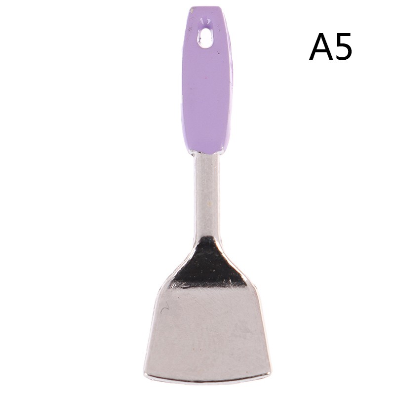 [superhomestore]Dollhouse Miniature Accessories Mini Shovel Soup Spoon Kitchen Cooking Tool