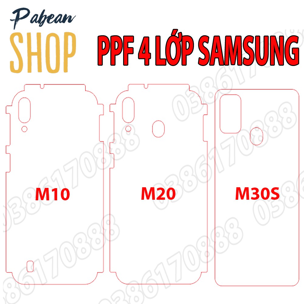 [NHÁM + TRONG]Dán lưng PPF 4 lớp chống va đập cho SAMSUNG M10 / M20 / M30S