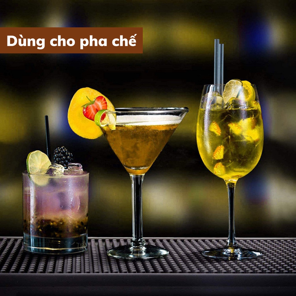 Thảm trải quầy bar thảm lót quầy pha chế size L 45x30 cm dụng cụ pha cà phê chống thấm nước cao su đàn hồi